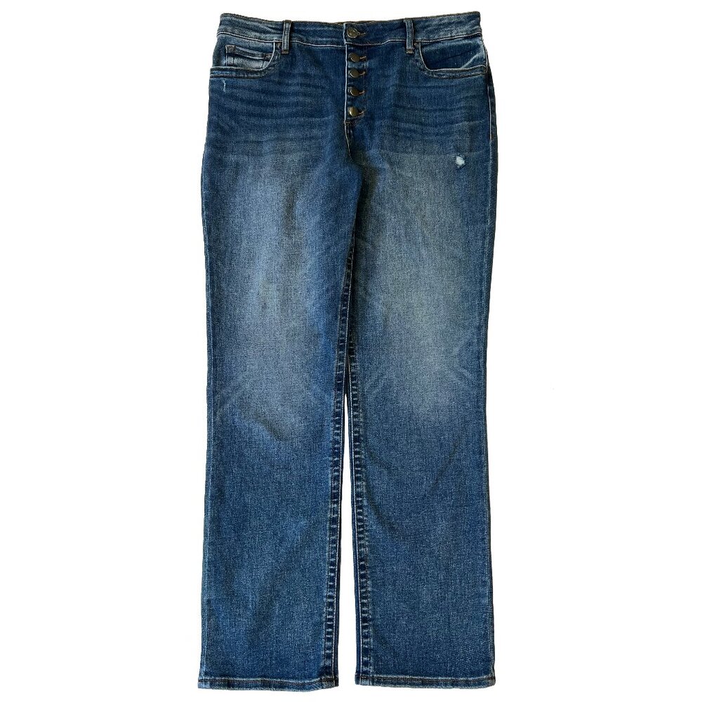 KUT Stevie High Rise Straight Leg Jeans Size 16